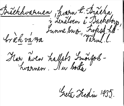 Bild på arkivkortet för arkivposten Bräckkvarnen
