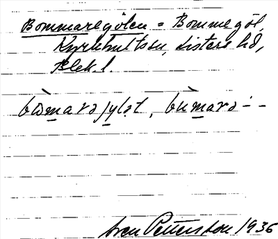 Bild på arkivkortet för arkivposten Bommaregölen