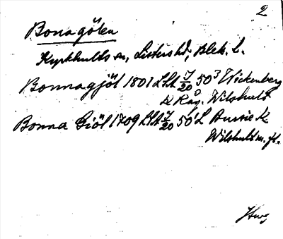 Bild på arkivkortet för arkivposten Bonagölen