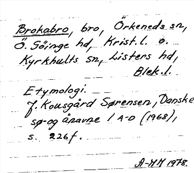 Bild på arkivkortet för arkivposten Brokabro