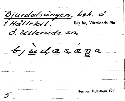 Bild på arkivkortet för arkivposten Bjurdalsängen