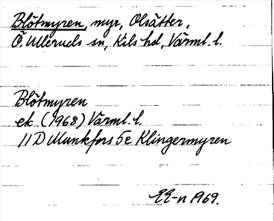 Bild på arkivkortet för arkivposten Blötmyren
