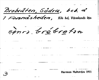 Bild på arkivkortet för arkivposten Brobråten, Södra