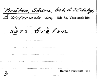 Bild på arkivkortet för arkivposten Bråten, Södra