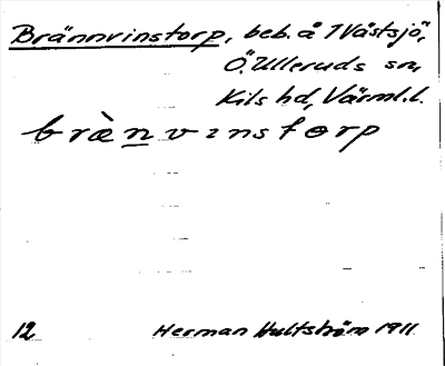 Bild på arkivkortet för arkivposten Brännvinstorp