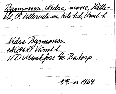 Bild på arkivkortet för arkivposten Byrmossen, Nedre