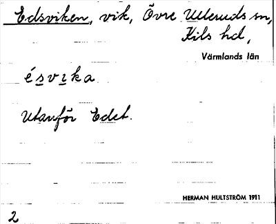 Bild på arkivkortet för arkivposten Edsviken