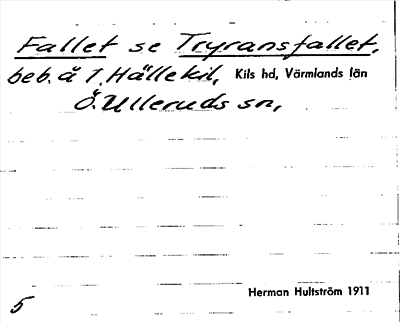 Bild på arkivkortet för arkivposten Fallet, se Tryransfallet