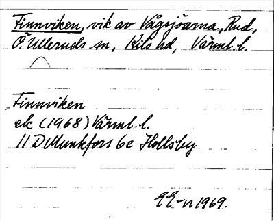 Bild på arkivkortet för arkivposten Finnviken