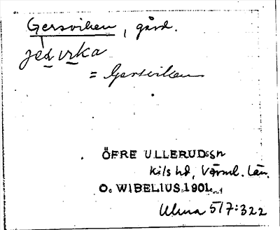 Bild på arkivkortet för arkivposten Gersviken