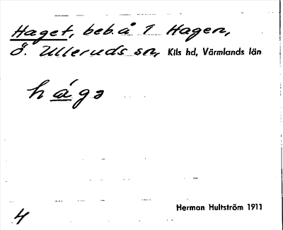 Bild på arkivkortet för arkivposten Haget