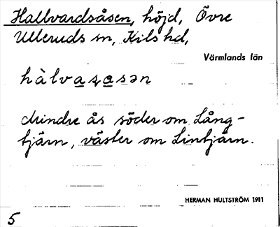 Bild på arkivkortet för arkivposten Hallvardsåsen