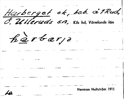 Bild på arkivkortet för arkivposten Harberget