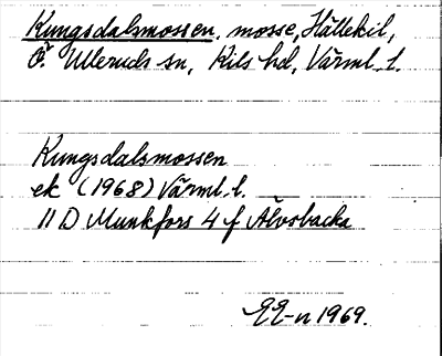 Bild på arkivkortet för arkivposten Kungsdalsmossen