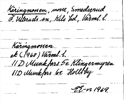 Bild på arkivkortet för arkivposten Käringmossen