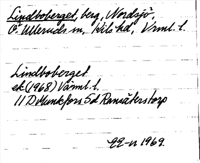 Bild på arkivkortet för arkivposten Lindboberget