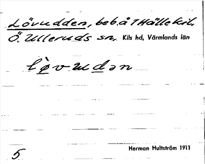 Bild på arkivkortet för arkivposten Lövudden