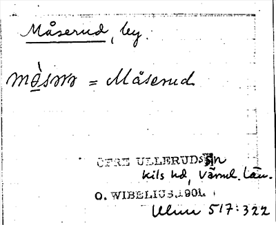 Bild på arkivkortet för arkivposten Måserud