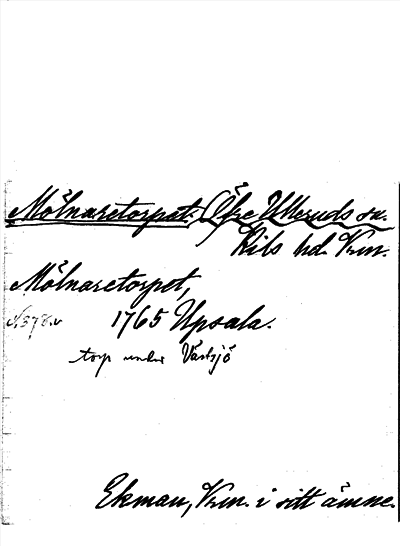Bild på arkivkortet för arkivposten Mölnaretorpet