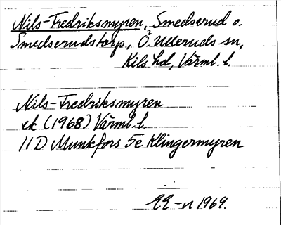 Bild på arkivkortet för arkivposten Nils-Fredriksmyren