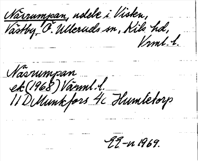 Bild på arkivkortet för arkivposten Näsrumpan