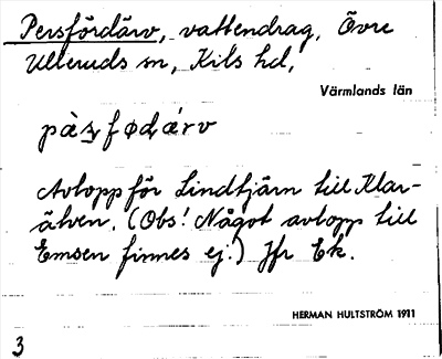 Bild på arkivkortet för arkivposten Persfördärv