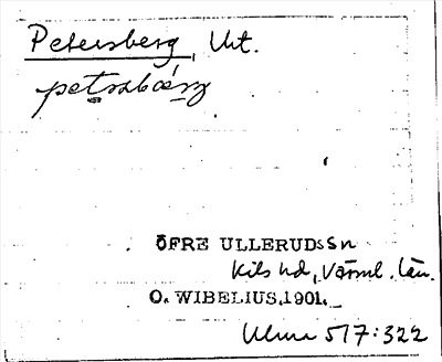 Bild på arkivkortet för arkivposten Petersberg