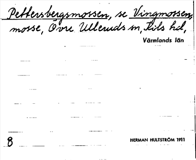 Bild på arkivkortet för arkivposten Pettersbergsmossen, se Vingmossen