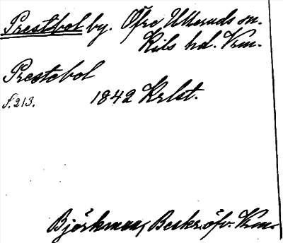 Bild på arkivkortet för arkivposten Prestbol