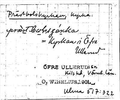 Bild på arkivkortet för arkivposten Prästbolskyrkan