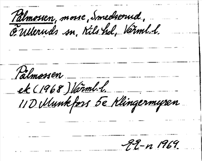 Bild på arkivkortet för arkivposten Pålmossen