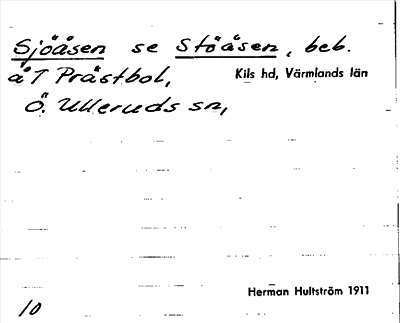 Bild på arkivkortet för arkivposten Sjöåsen, se Stöåsen
