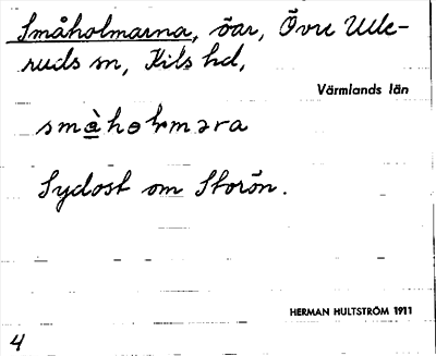 Bild på arkivkortet för arkivposten Småholmarna
