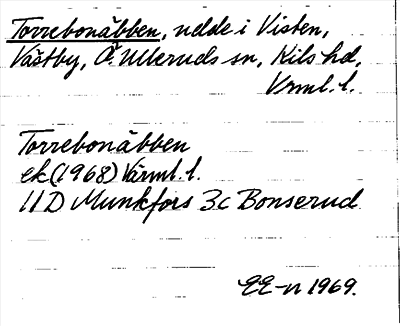 Bild på arkivkortet för arkivposten Torrebonäbben