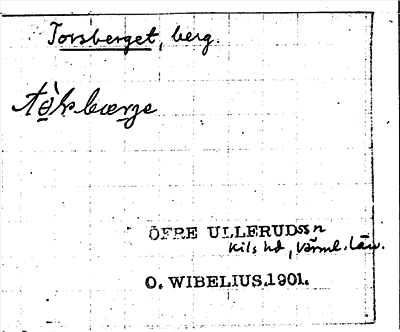 Bild på arkivkortet för arkivposten Torsberget