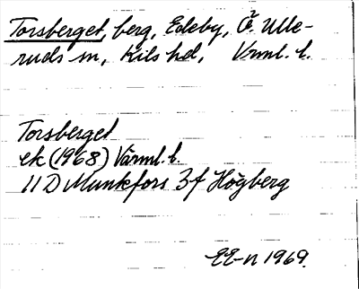 Bild på arkivkortet för arkivposten Torsberget