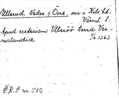 Bild på arkivkortet för arkivposten Ullerud, Nedre o. Övre