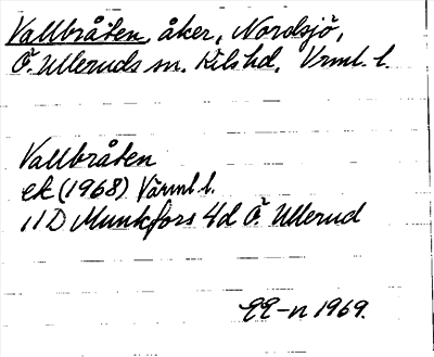 Bild på arkivkortet för arkivposten Vallbråten