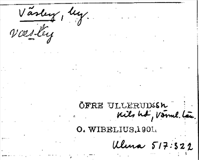 Bild på arkivkortet för arkivposten Väsby