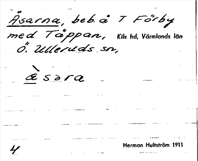 Bild på arkivkortet för arkivposten Åsarna