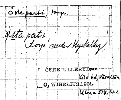 Bild på arkivkortet för arkivposten Östebarti