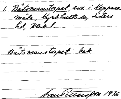Bild på arkivkortet för arkivposten Båtsmanstorpet