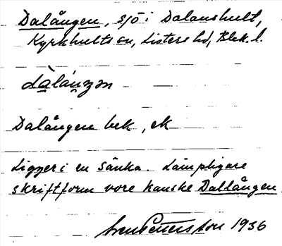 Bild på arkivkortet för arkivposten Dalången