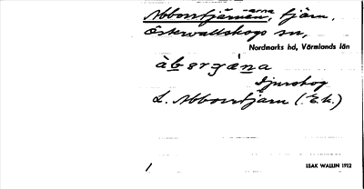Bild på arkivkortet för arkivposten Abborrtjärnen, Abborrtjärnarna