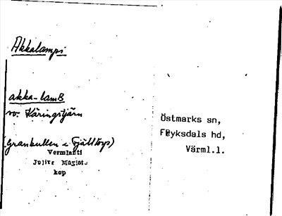 Bild på arkivkortet för arkivposten Akkalampi