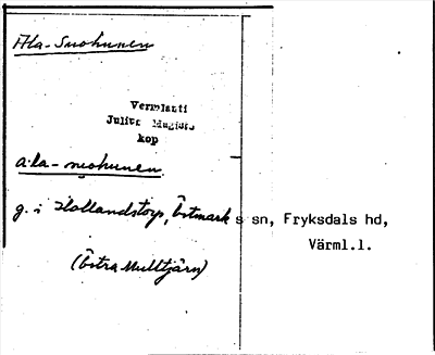 Bild på arkivkortet för arkivposten Ala-Suohunen