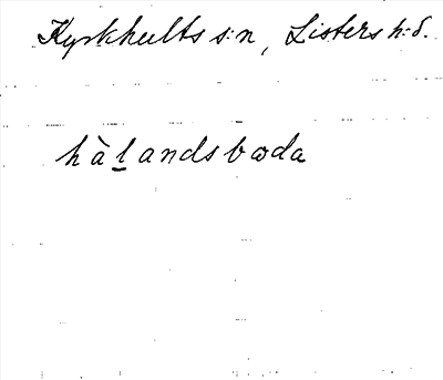 Bild på arkivkortet för arkivposten Hallandsboda
