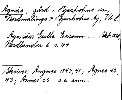 Bild på arkivkortet för arkivposten Agnäs