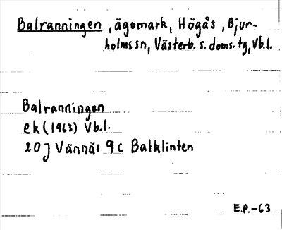 Bild på arkivkortet för arkivposten Balranningen