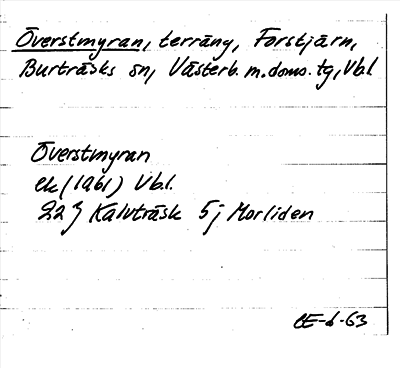 Bild på arkivkortet för arkivposten Överstmyran